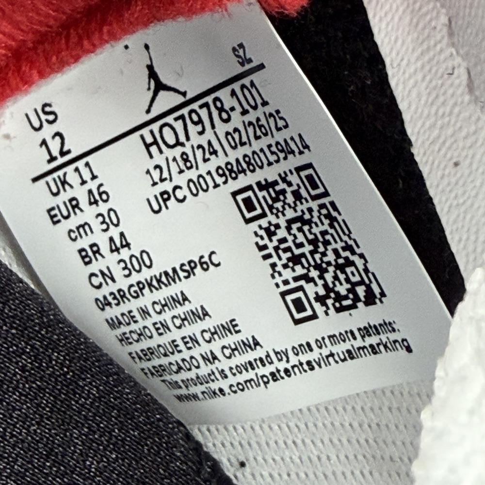 Air Jordan 5 Retro OG Fire Red Black Tongue HQ7978-101 12M clean/authenticated! - Picture 10 of 16